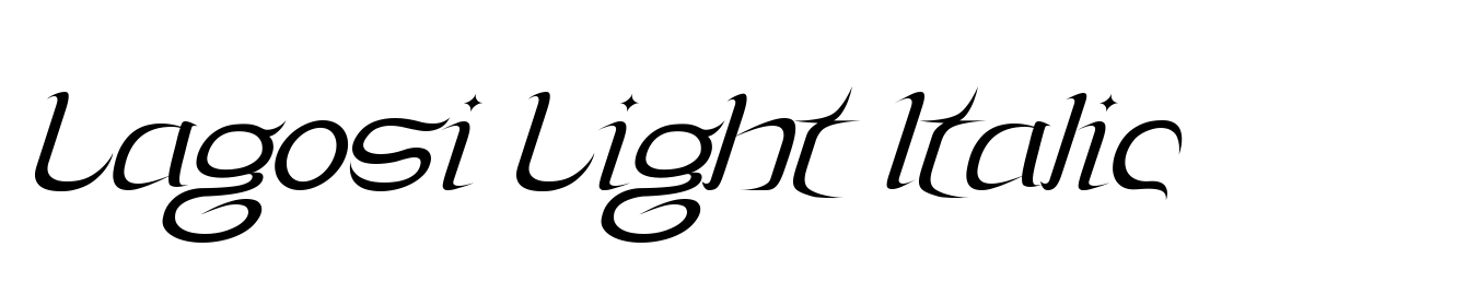 Lagosi Light Italic